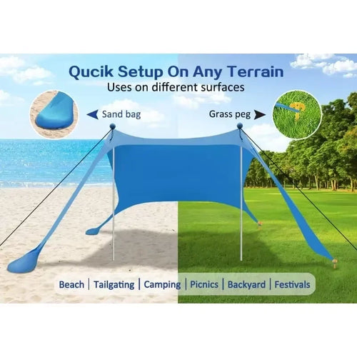 Pop-Up Beach Sun Shade